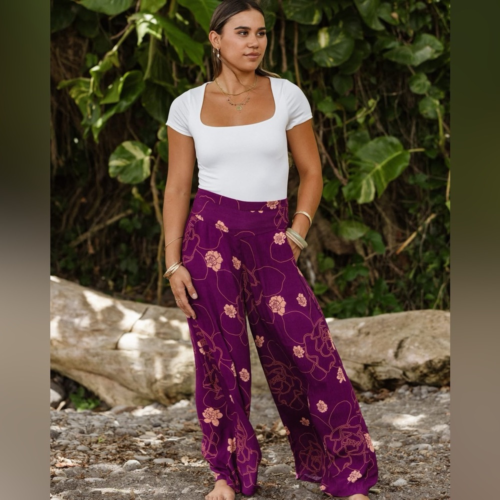 NWT Fighting Eel x Sig Zane Pant Valetta Plum Kiele